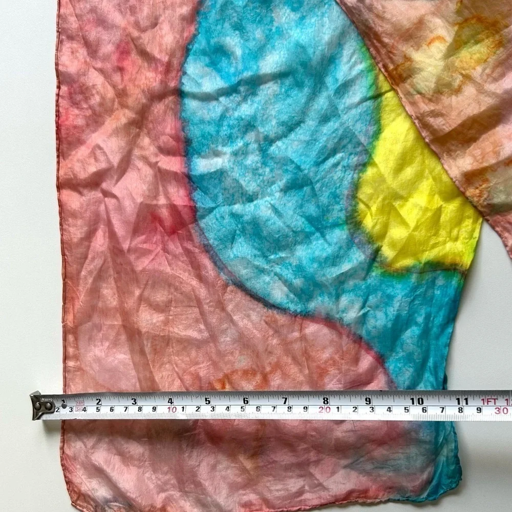 Bassy Silk scarf pattern printed  multicolour floral print